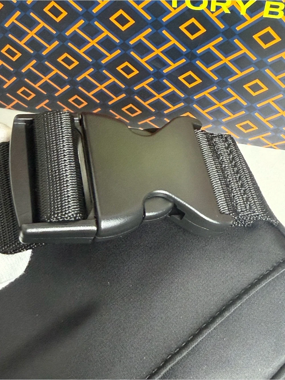 NWT Tory Burch Black Nylon Belt Bag